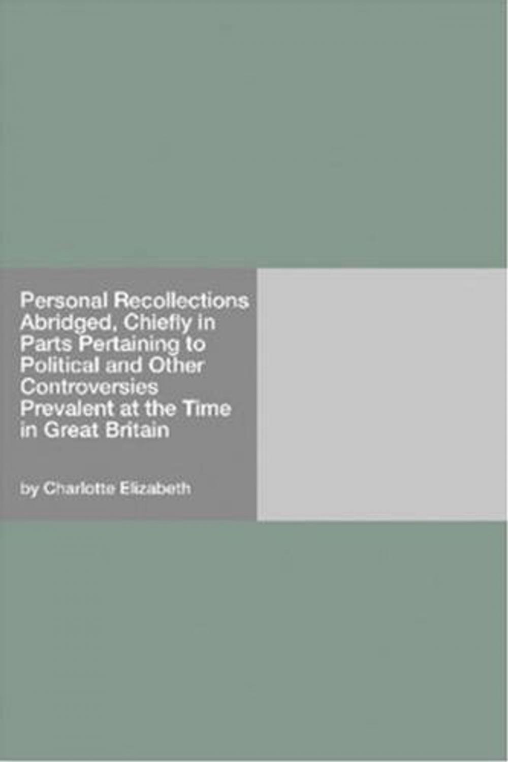 Big bigCover of Personal Recollections