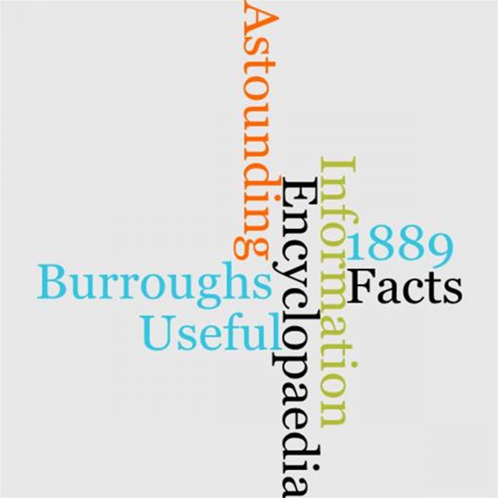 Big bigCover of Burroughs' Encyclopaedia Of Astounding Facts And Useful Information, 1889