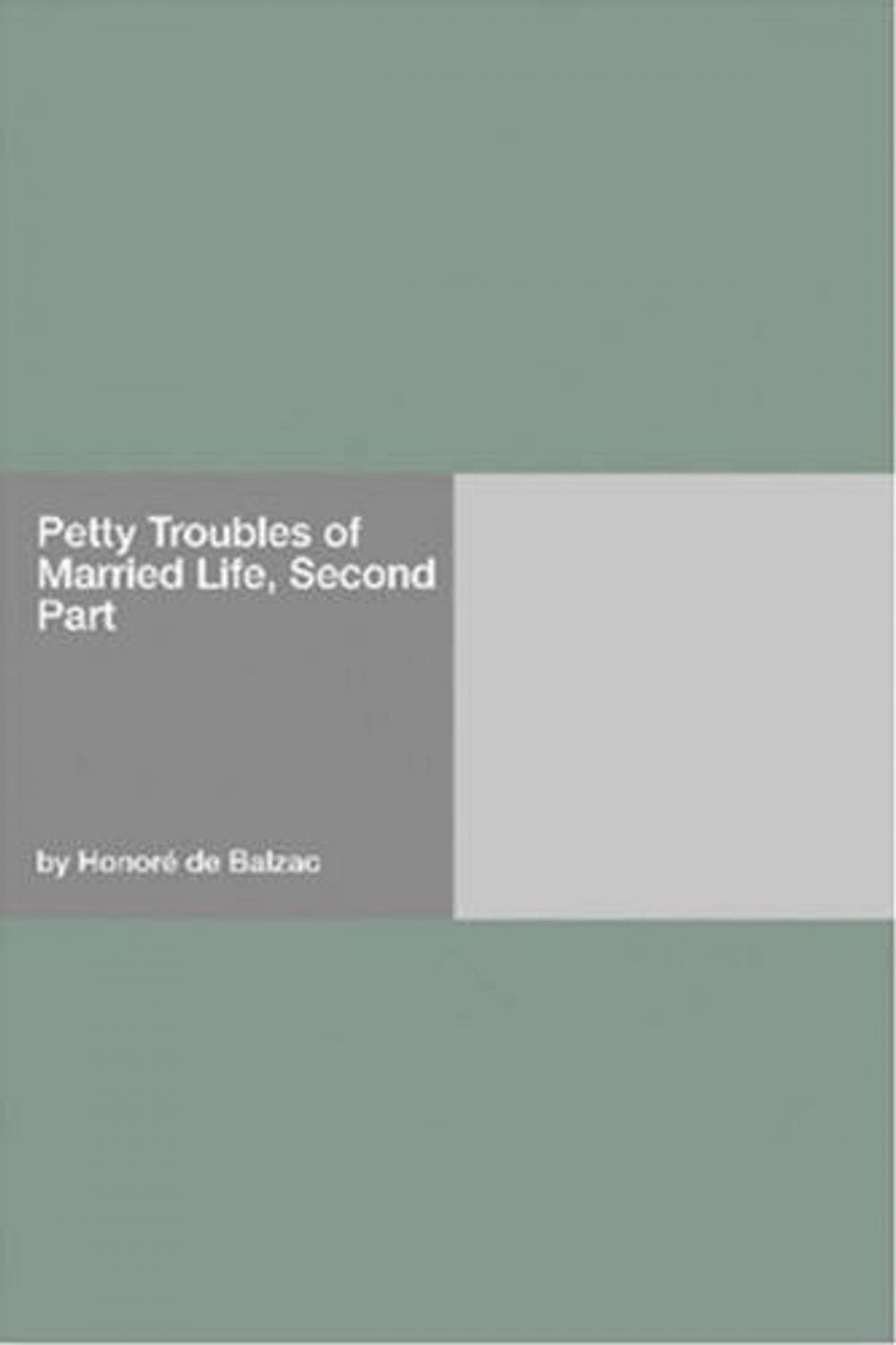 Big bigCover of Petty Troubles Of Married Life, Second Part