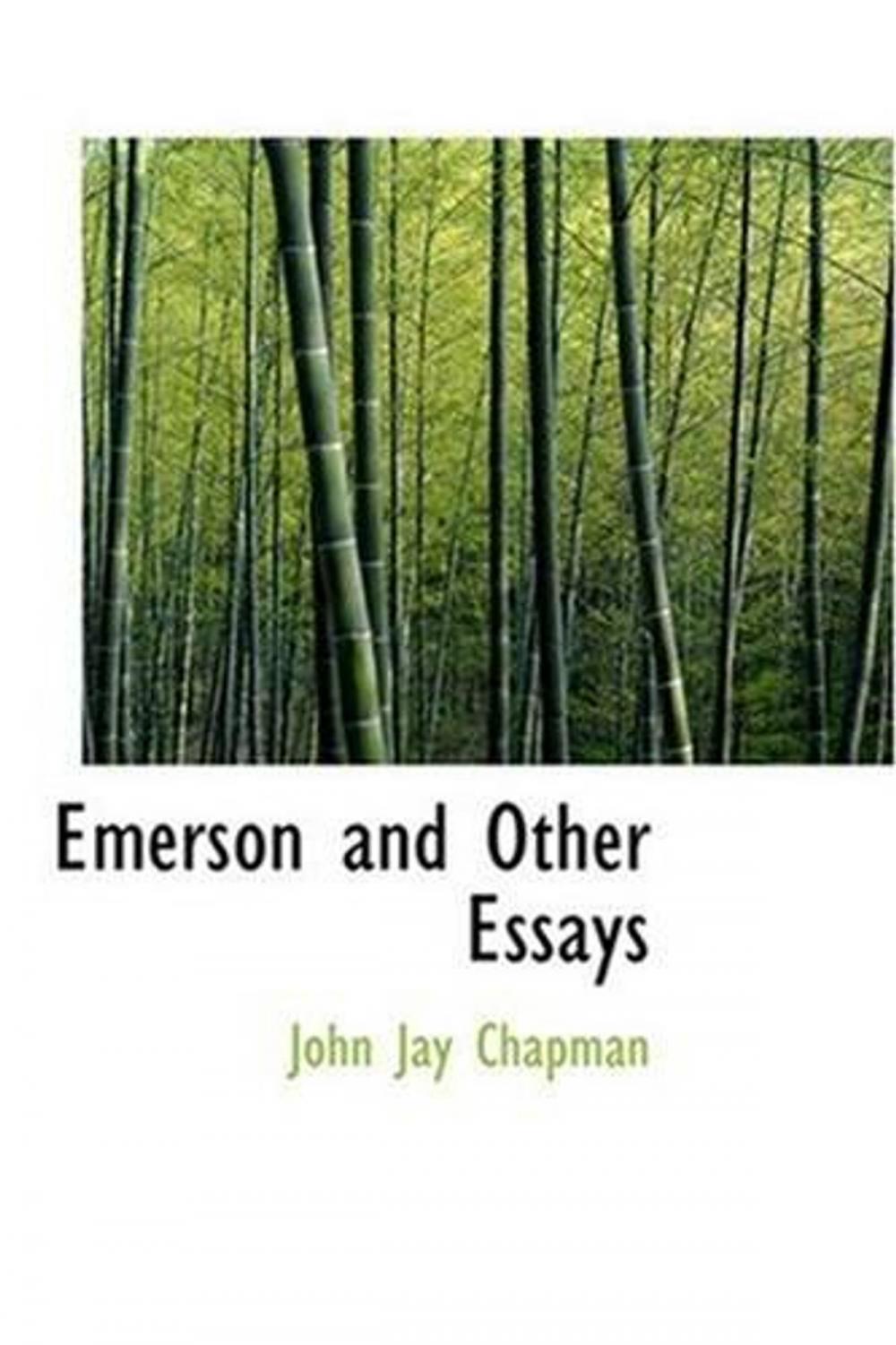 Big bigCover of Emerson And Other Essays