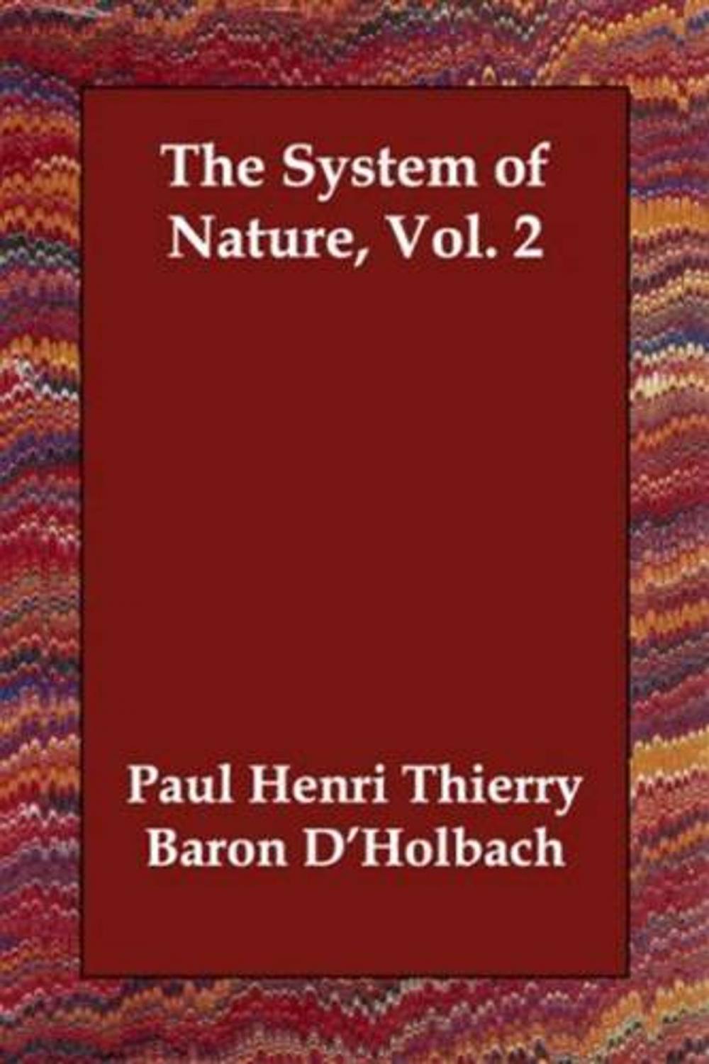 Big bigCover of The System Of Nature, Vol. 2