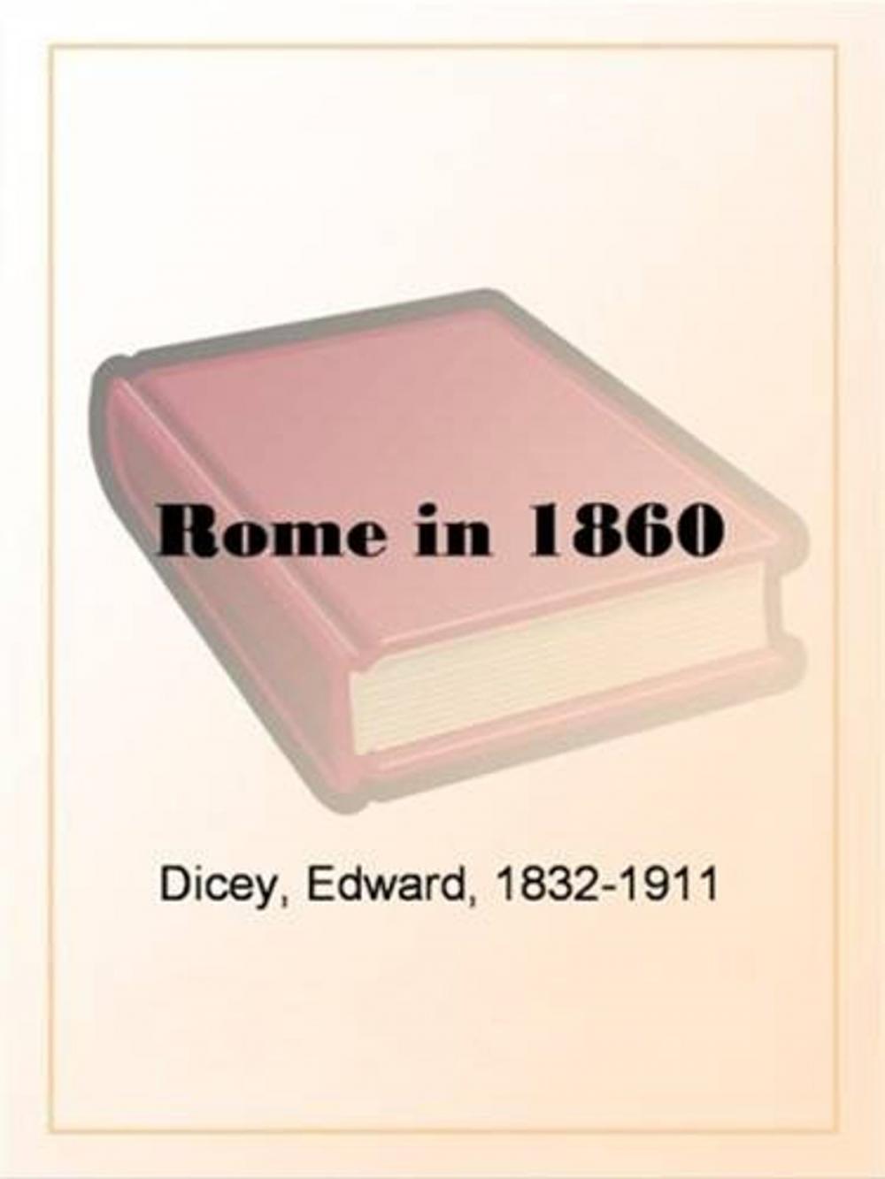 Big bigCover of Rome In 1860