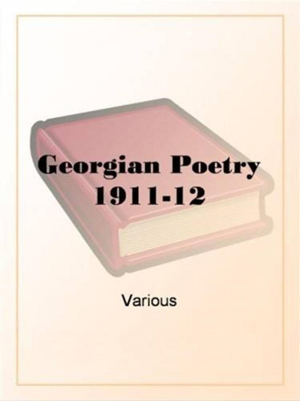 Big bigCover of Georgian Poetry 1911-12