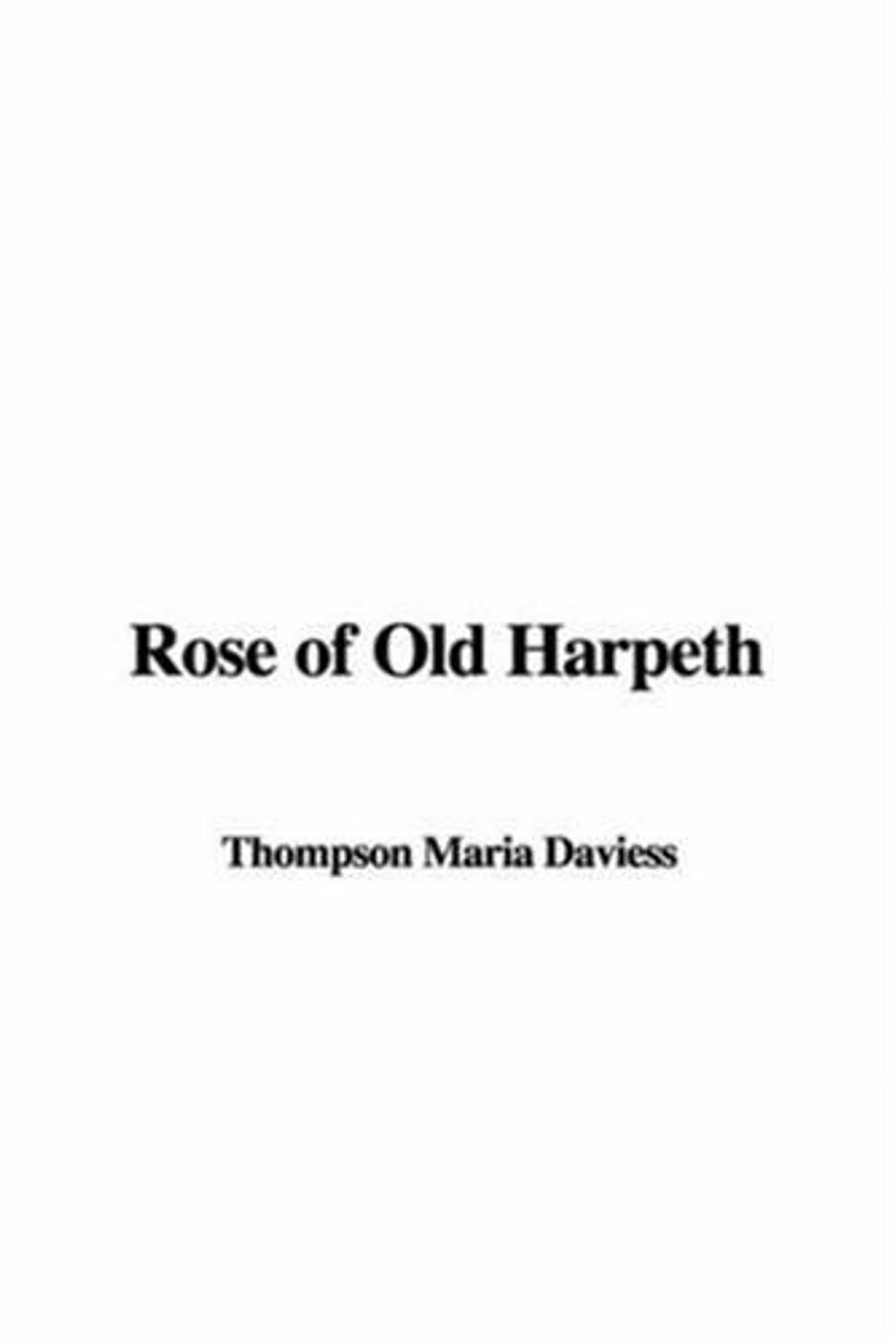 Big bigCover of Rose Of Old Harpeth