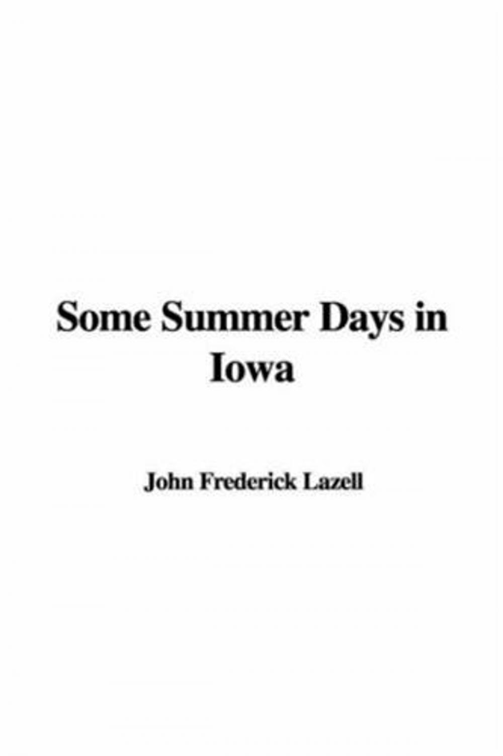 Big bigCover of Some Summer Days In Iowa
