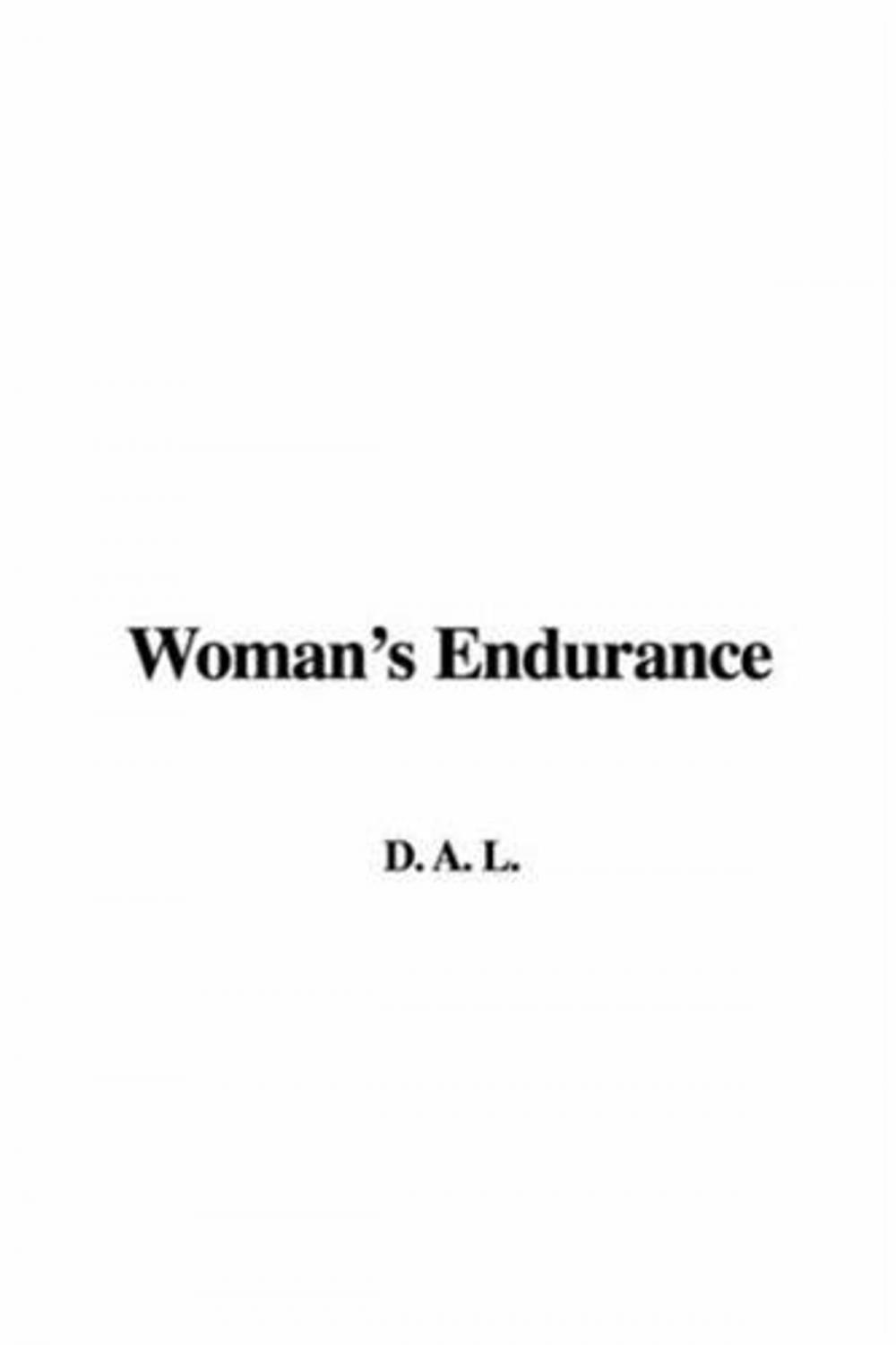 Big bigCover of Woman's Endurance