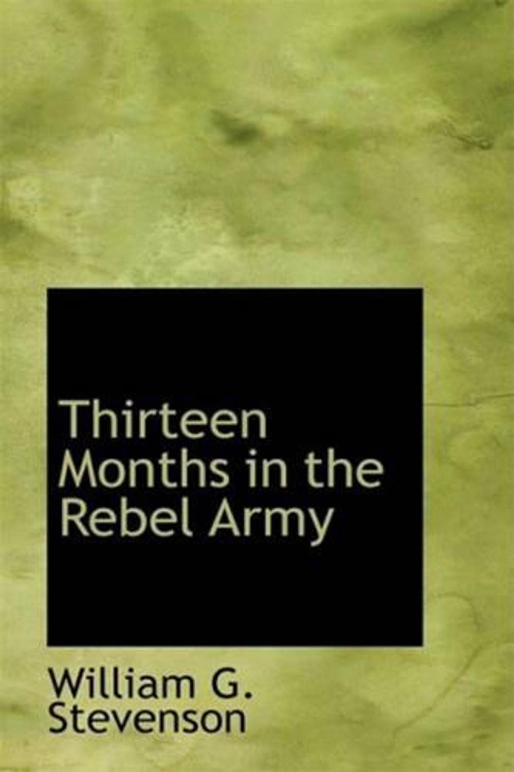 Big bigCover of Thirteen Months In The Rebel Army