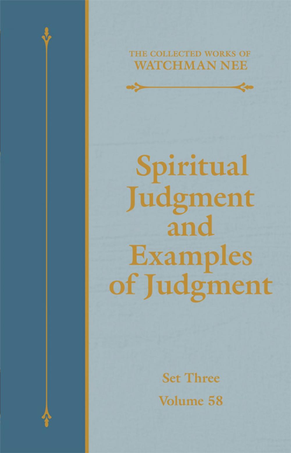 Big bigCover of Spiritual Judgment and Examples of Judgment