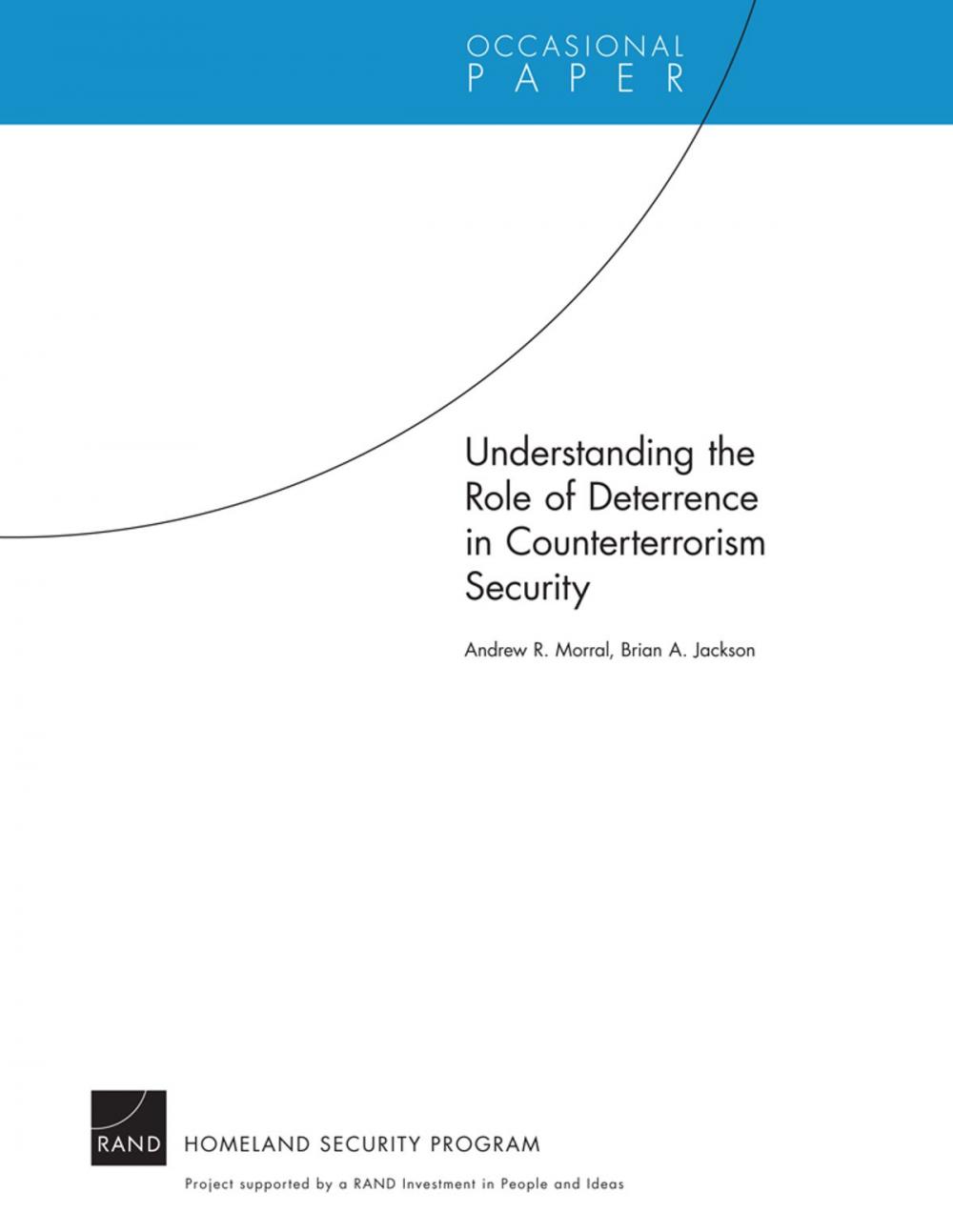 Big bigCover of Understanding the Role of Deterrence in Counterterrorism Security