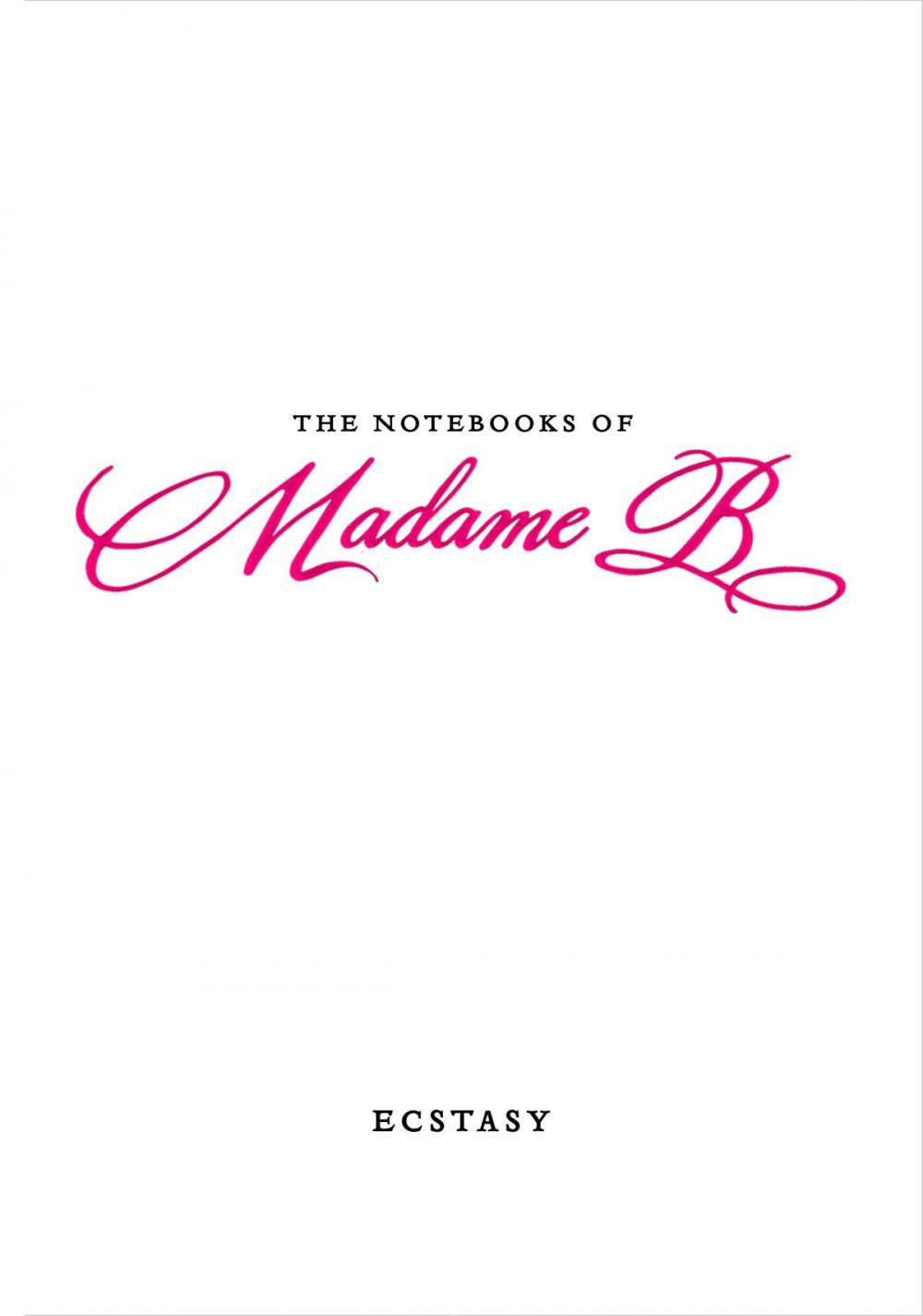 Big bigCover of The Notebooks of Madame B: Ecstasy