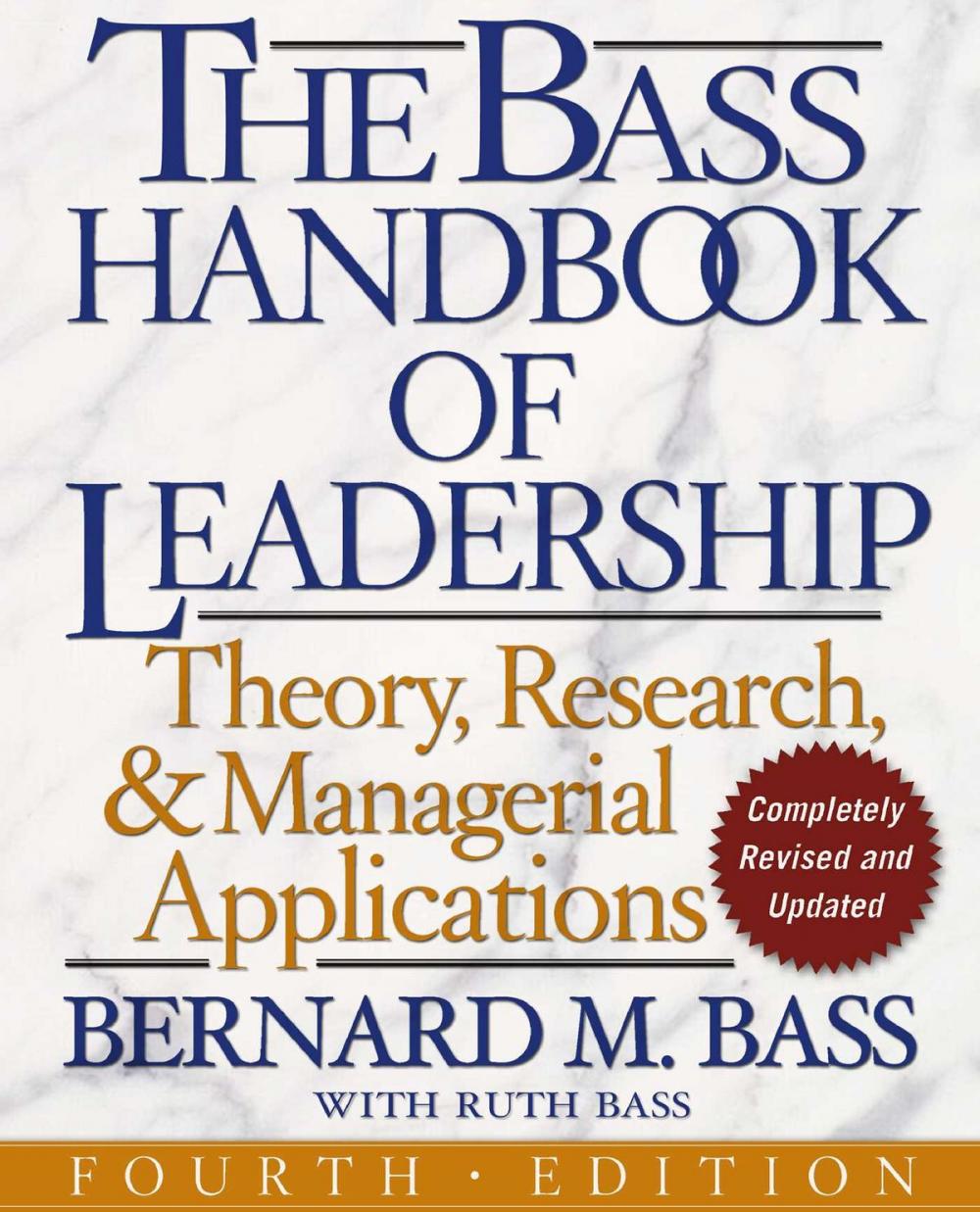 Big bigCover of The Bass Handbook of Leadership