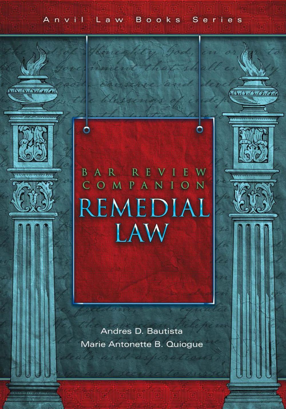 Big bigCover of Bar Review Companion: Remedial Law