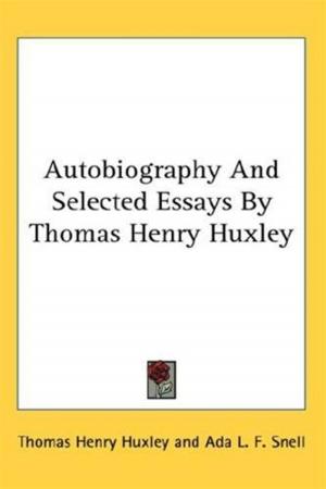 Cover of the book Autobiography And Selected Essays by Arthur M. Winfield
