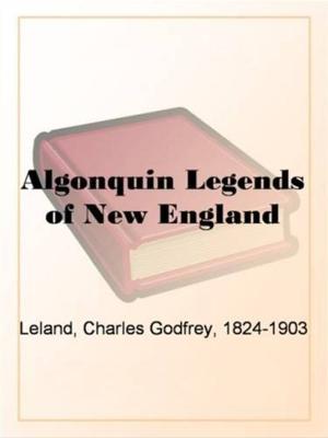 Cover of the book The Algonquin Legends Of New England by Edward Bulwer Lytton, Baron, 1803-1873 Lytton