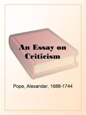 bigCover of the book An Essay On Criticism by 