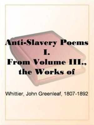 Cover of the book Anti-Slavery Poems I. by J. Morris Slemons