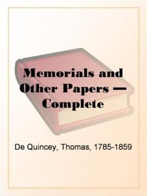 Cover of the book Memorials And Other Papers by Saki