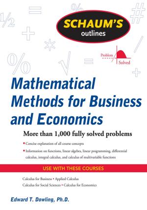 Cover of the book Schaum's Outline of Mathematical Methods for Business and Economics by Dustyn Roberts