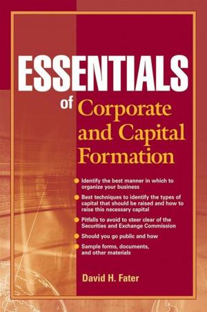 Cover of the book Essentials of Corporate and Capital Formation by Sang Yup Lee, Jens Nielsen, Gregory Stephanopoulos