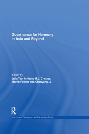 Cover of the book Governance for Harmony in Asia and Beyond by David Denison
