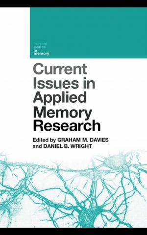 Cover of the book Current Issues in Applied Memory Research by David Dewar, Alison Todes, Vanessa Watson