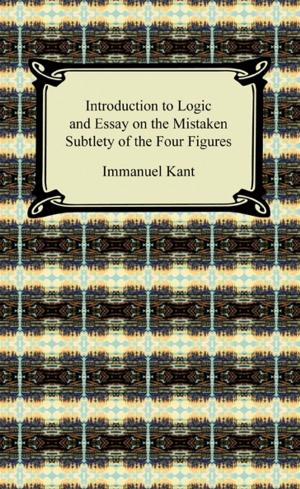 Book cover of Kant's Introduction to Logic and Essay on the Mistaken Subtlety of the Four Figures