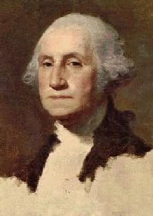 Book cover of George Washington, a biography