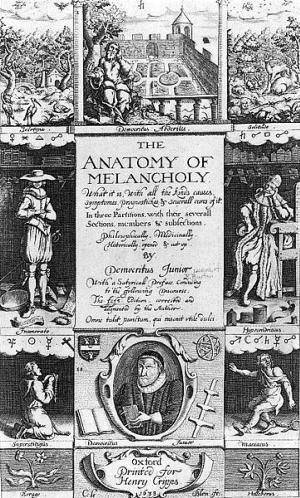 Book cover of Anatomy of Melancholy