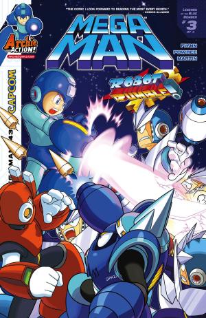 Cover of the book Mega Man #43 by Batton Lash, Bill Galvan, Bob Smith, Jack Morelli, Glenn Whitmore