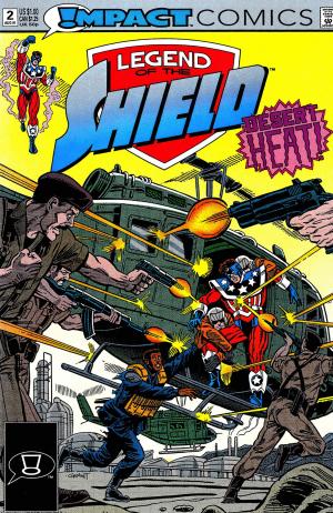 Cover of the book The Legend of The Shield: Impact #2 by Mark Wheatley, Rick Burchett, Steve Haynie, Tom Ziuko