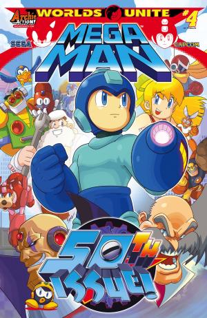 Cover of the book Mega Man #50 by Cary Burkett, Gray Morrow