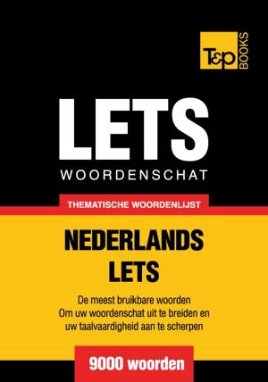 Cover of the book Thematische woordenschat Nederlands-Lets - 9000 woorden by Redback Books