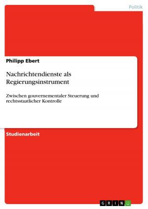 Cover of the book Nachrichtendienste als Regierungsinstrument by Katja Sachs