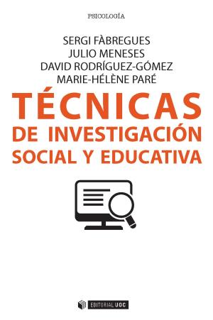 Cover of the book Técnicas de investigación social y educativa by Laura Jarauta Rovira