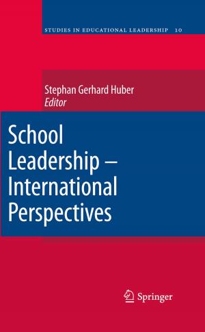 Cover of the book School Leadership - International Perspectives by Nguyen-Khoa Man, J.J. Zingraff, P. Jungers