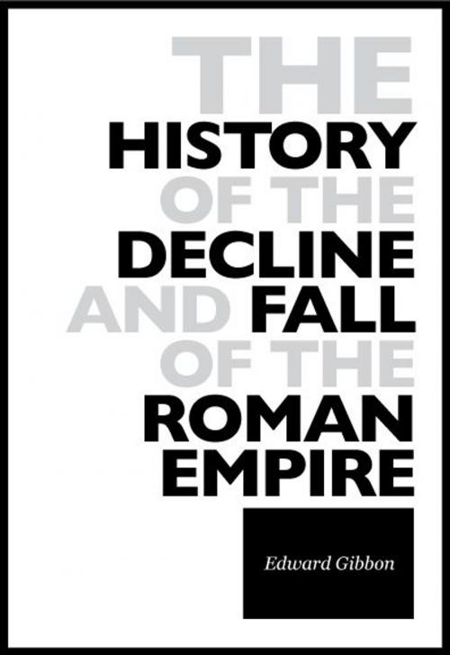 Cover of the book The History Of The Decline And Fall Of The Roman Empire by Edward Gibbon, Gutenberg