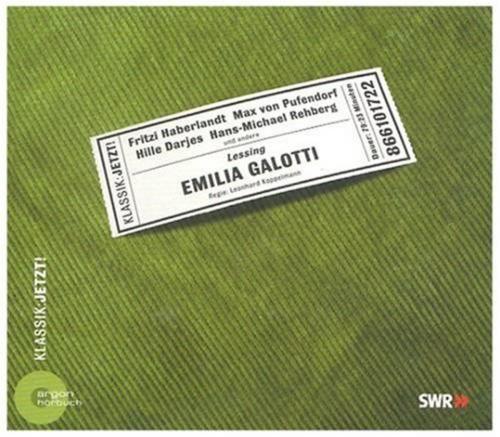 Cover of the book Emilia Galotti by Gotthold Ephraim Lessing, Gutenberg