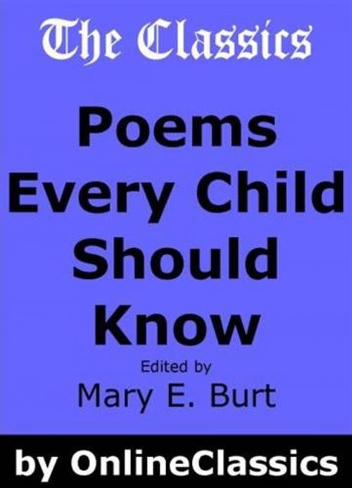 Cover of the book Poems Every Child Should Know by Various, Gutenberg