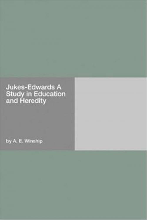 Cover of the book Jukes-Edwards by A. E. Winship, Gutenberg