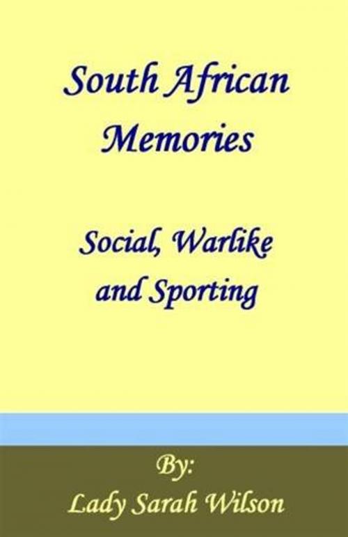 Cover of the book South African Memories by Lady Sarah Wilson, Gutenberg