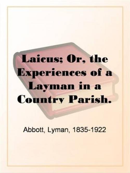 Cover of the book Laicus by Lyman Abbott, Gutenberg