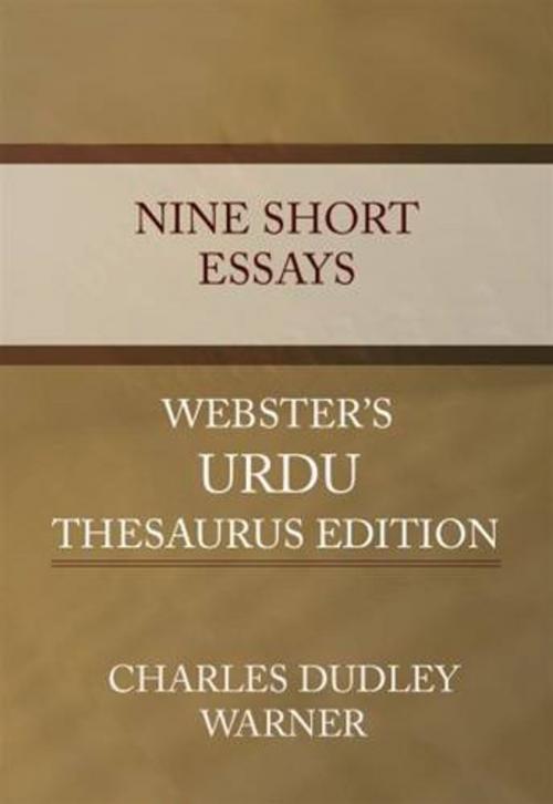 Cover of the book Nine Short Essays by Charles Dudley Warner, Gutenberg