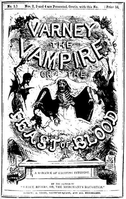 Cover of the book Varney The Vampire by Thomas Preskett Prest, Gutenberg