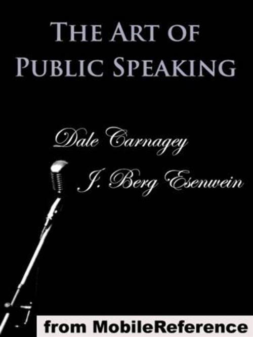 Cover of the book The Art Of Public Speaking by Dale Carnagey (Aka Dale Carnegie) And J. Berg Esenwein, Gutenberg