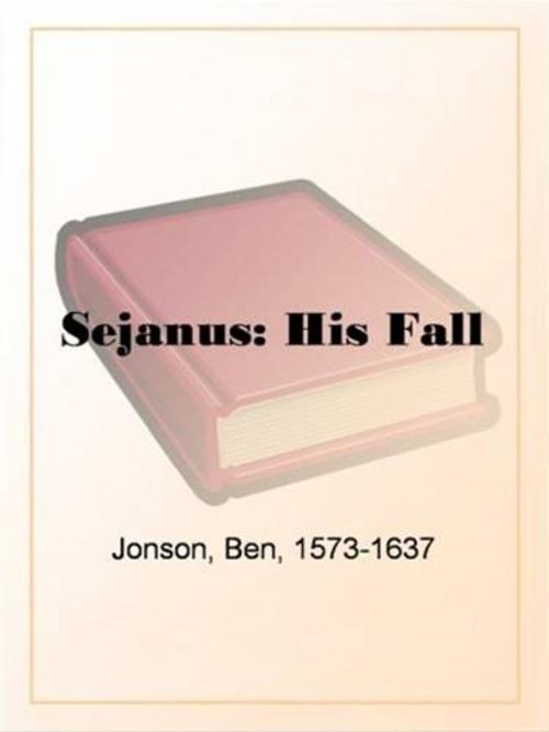 Cover of the book Sejanus: His Fall by Ben Jonson, Gutenberg