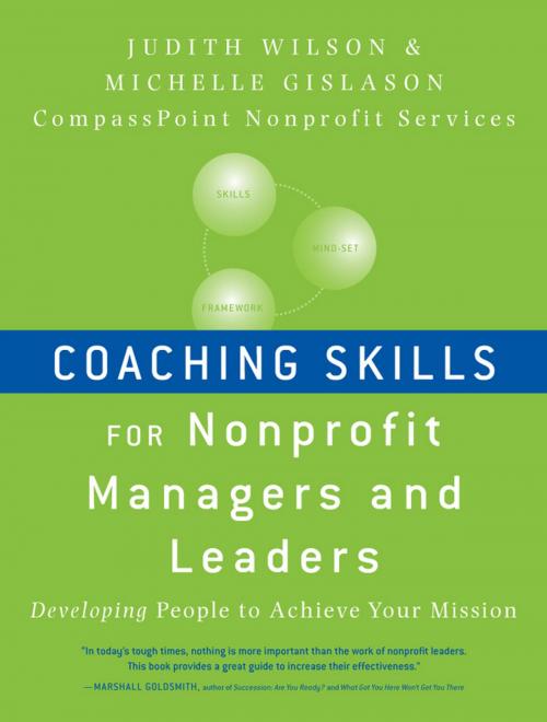Cover of the book Coaching Skills for Nonprofit Managers and Leaders by Judith Wilson, Michelle Gislason, Wiley