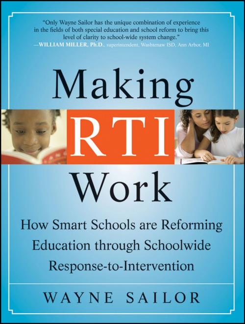 Cover of the book Making RTI Work by Wayne Sailor, Wiley