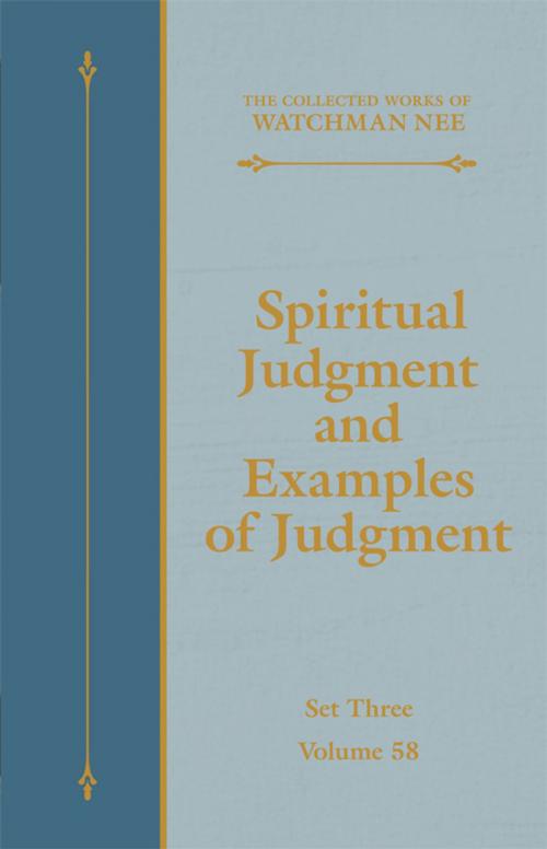 Cover of the book Spiritual Judgment and Examples of Judgment by Watchman Nee, Living Stream Ministry