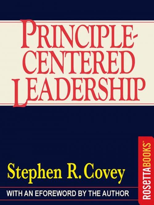 Cover of the book Principle-Centered Leadership by Stephen R. Covey, RosettaBooks