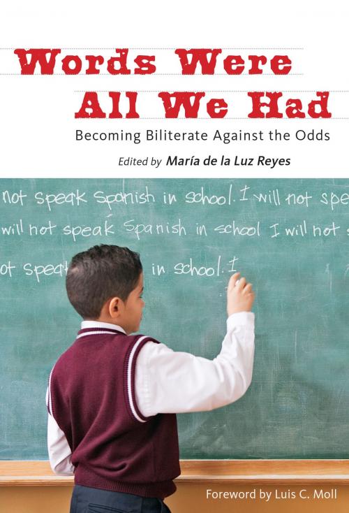 Cover of the book Words Were All We Had by Maria de la Ruz Reyes, Teachers College Press